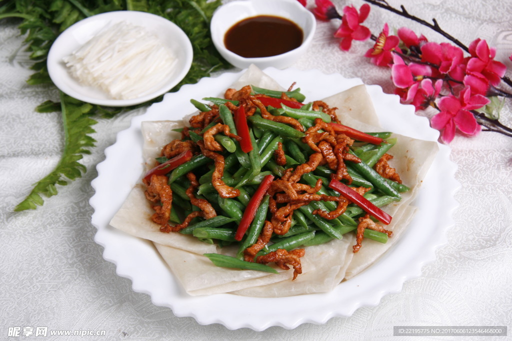 风味薄饼豇豆