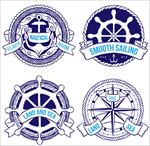航海元素徽章