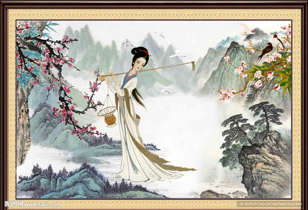 国画仕女图