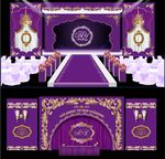 紫色巴洛克主题婚礼