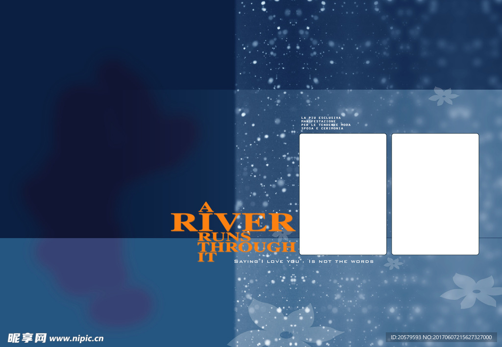 RIVER婚纱照相册设计模板