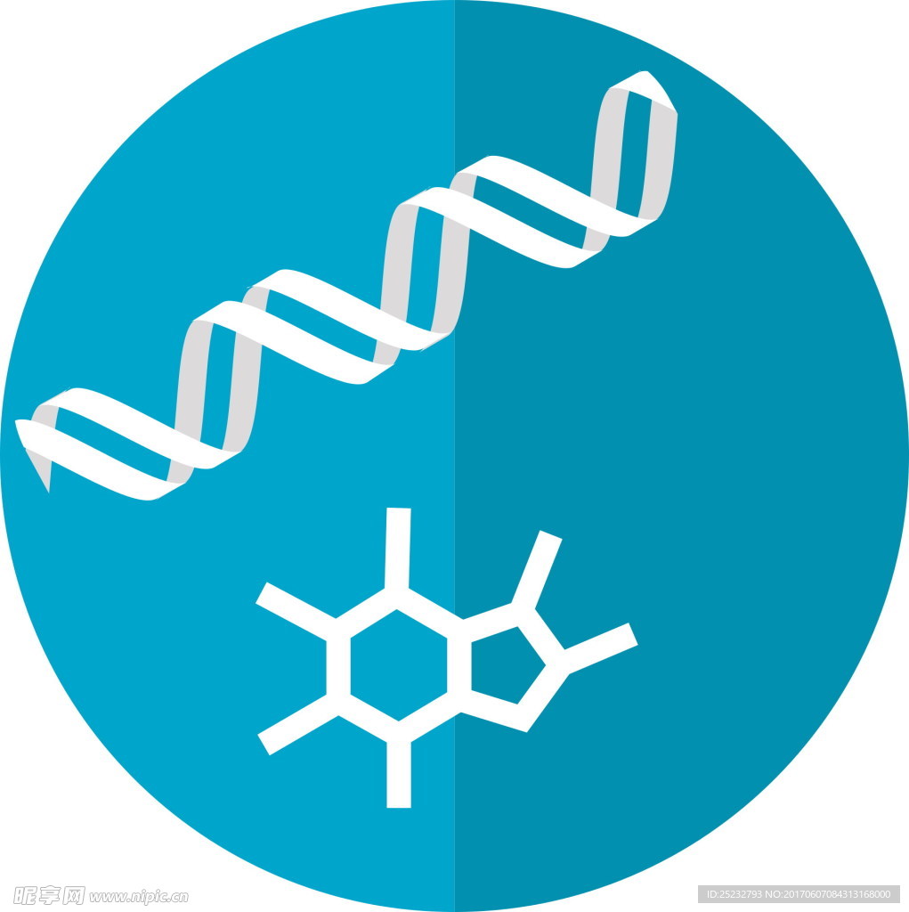 DNA生物学创意图标