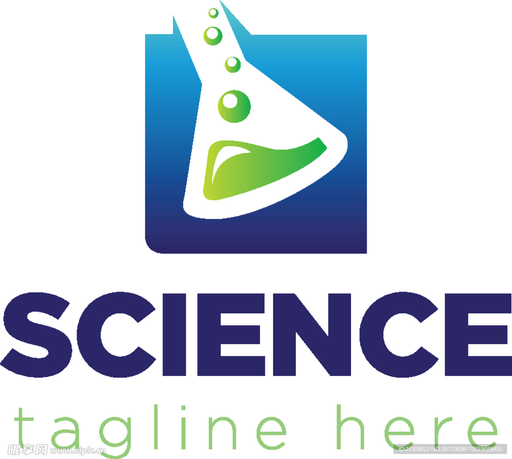科学徽标模板