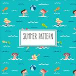 夏季游泳图案