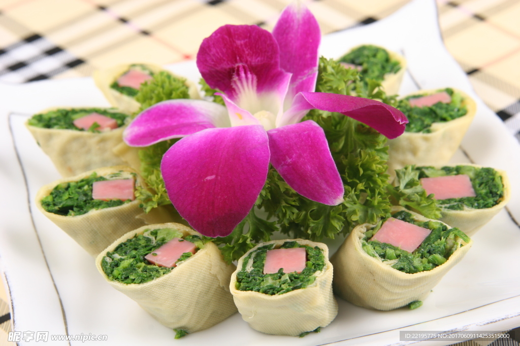 千层荠菜卷