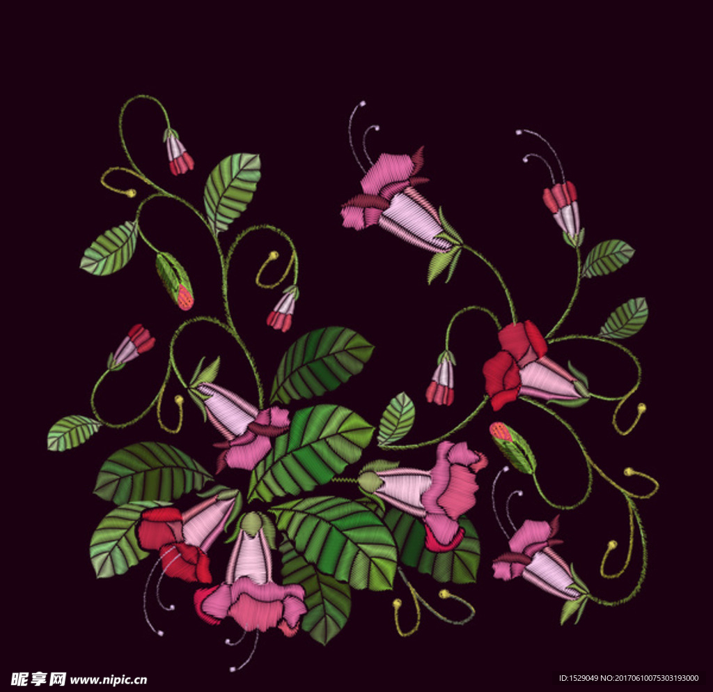 抽象玫瑰花