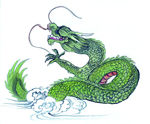 水墨画龙