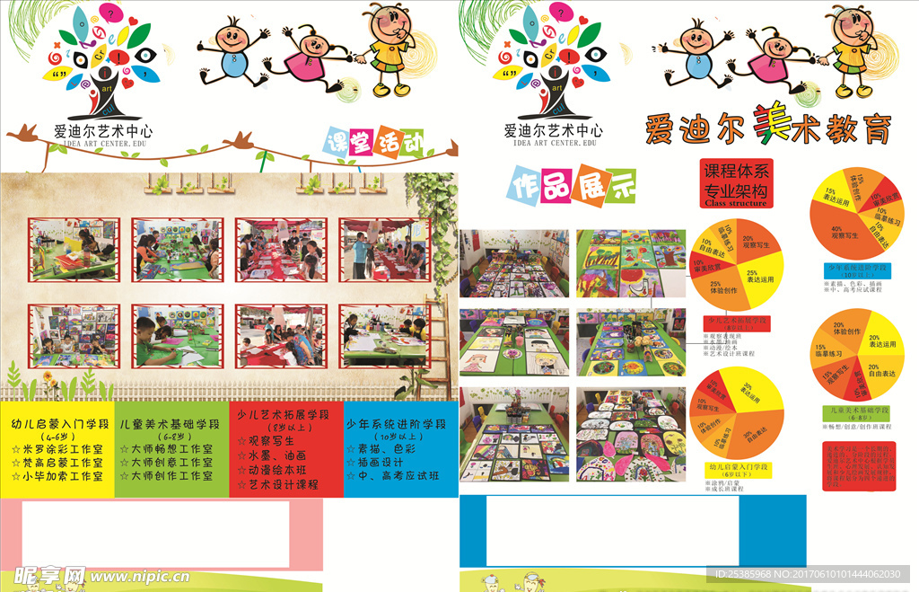 美术培训宣传单