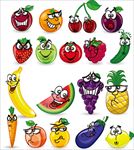 卡通水果表情幼儿园