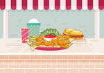 fastfood 汉堡薯条炸鸡