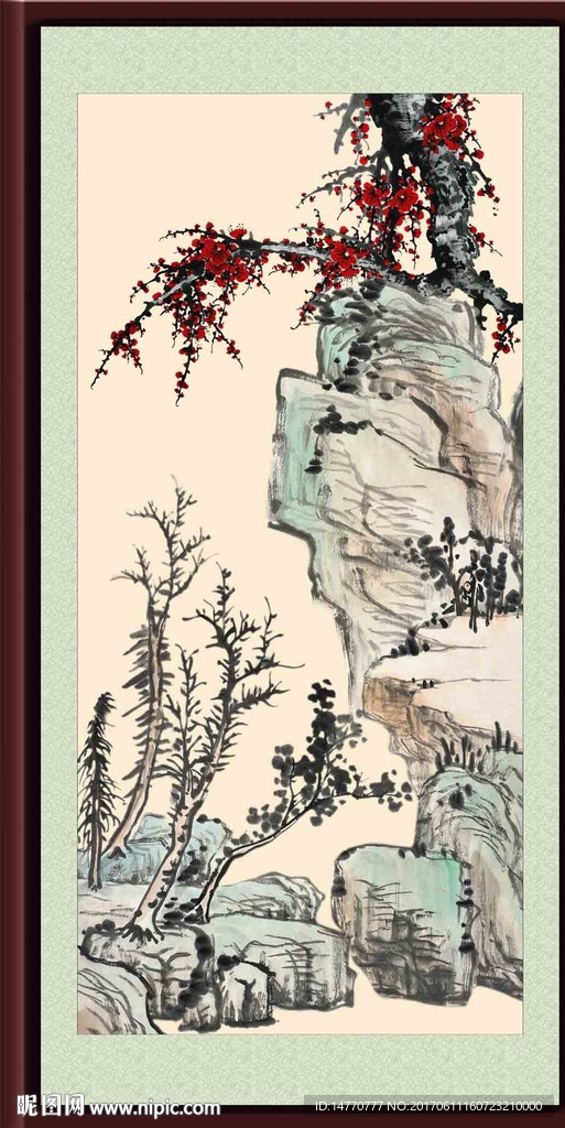 国画梅花