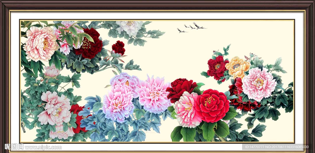 国画牡丹