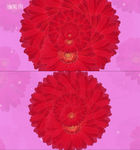 节日庆祝葵花花环视频