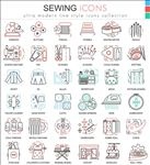 毛织缝制衣物图标