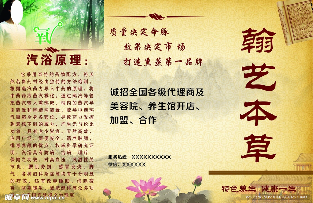 养生宣传单页
