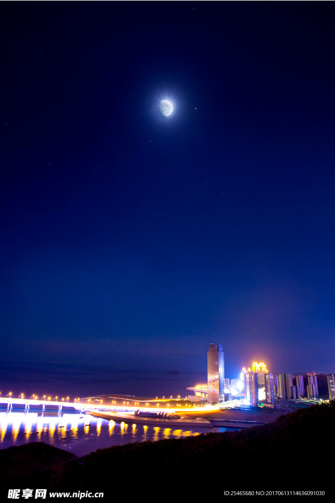 大连跨海大桥夜景