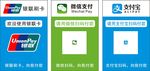 银联 微信 支付宝