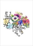 线描花朵花卉矢量图下载