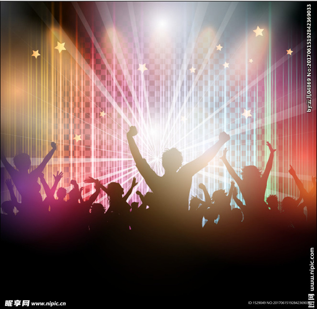 演唱会欢乐的人群