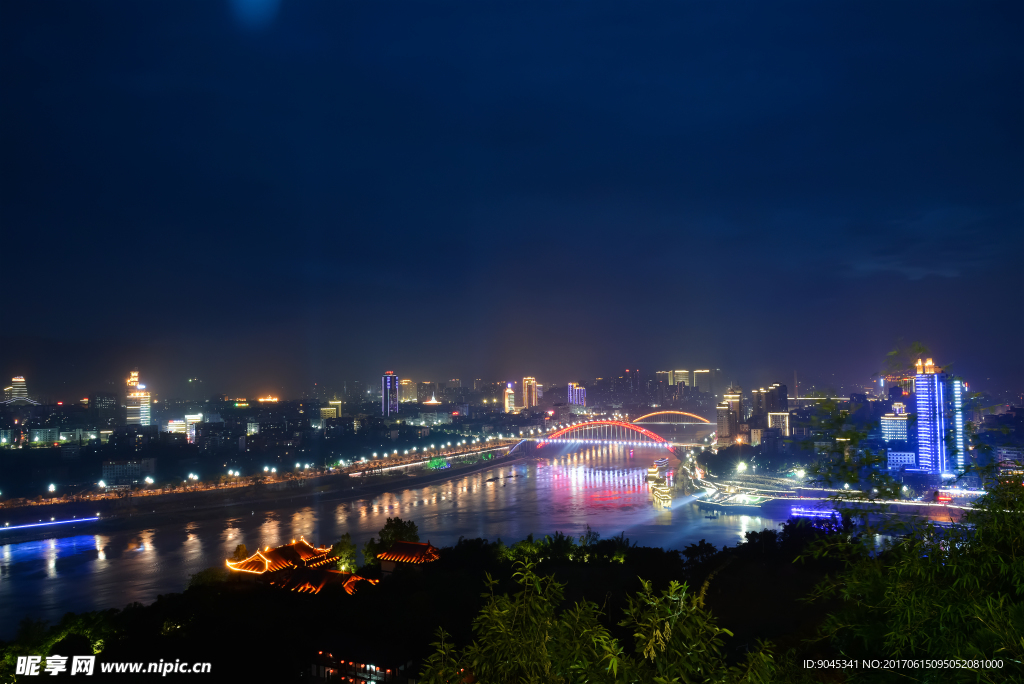 中国四川宜宾 夜景