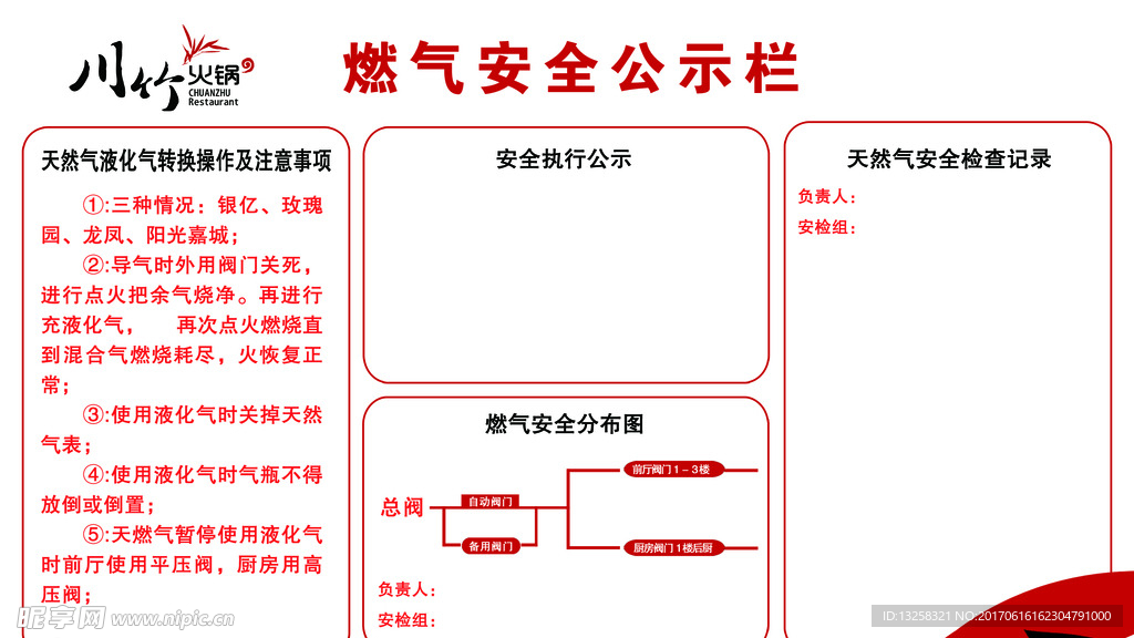 燃气安全公示栏