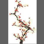 电脑手绘梅花分色版