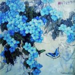 花卉蝴蝶装饰画