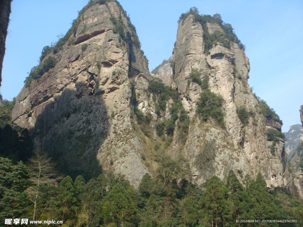 雁荡山山峰