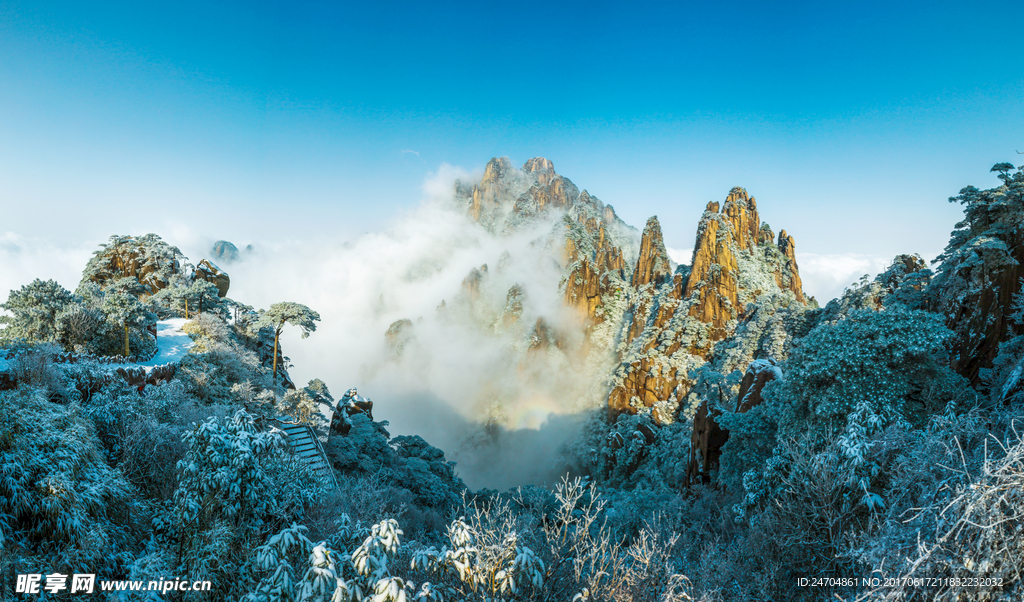 三清山雪景风光