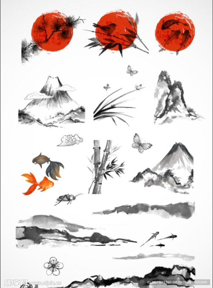中国风水墨