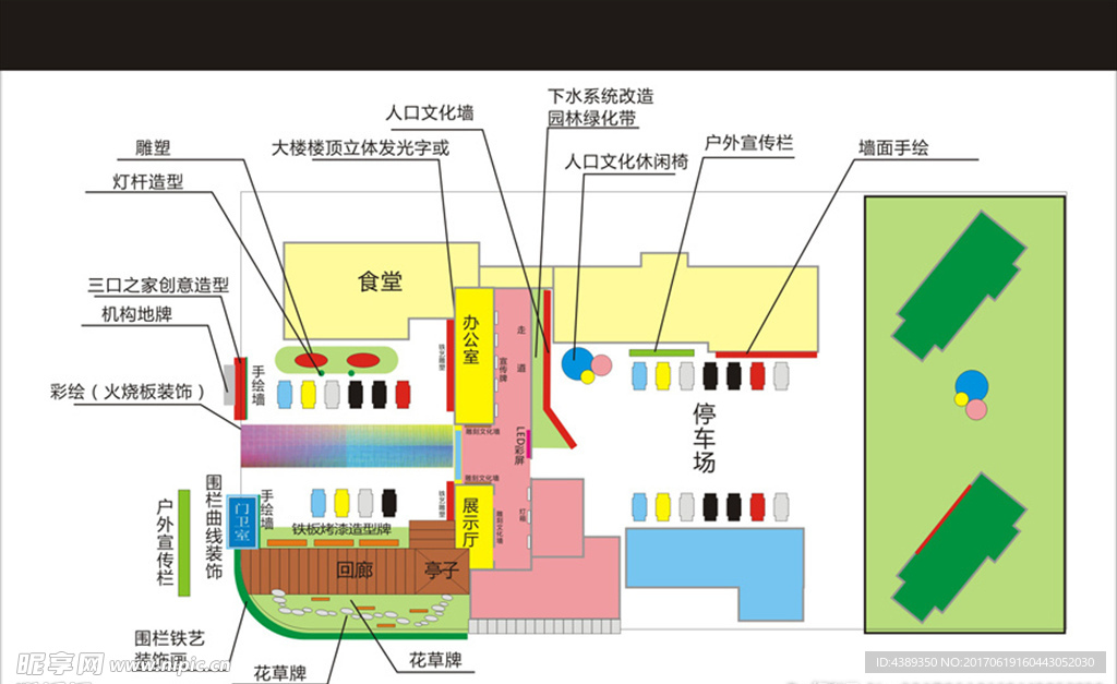 建筑平面布点图