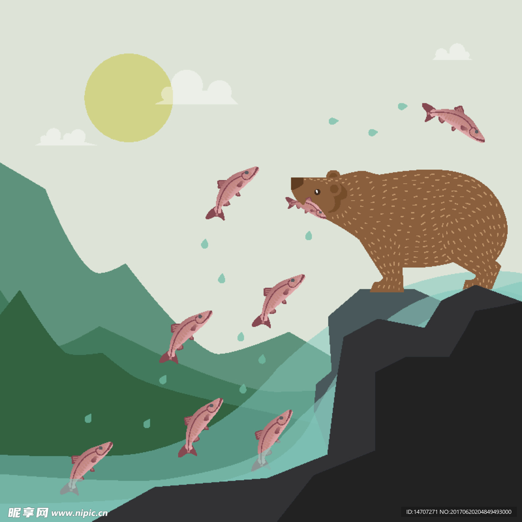 卡通动物矢量