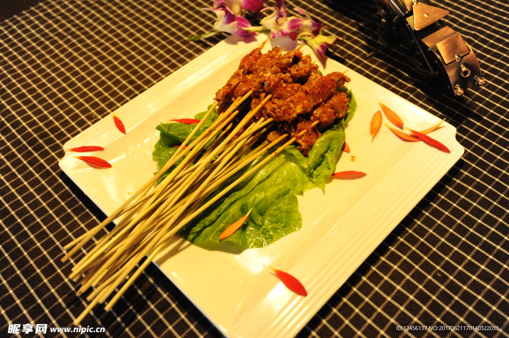 鸡胗串串餐厅拍摄