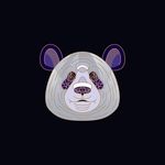 手绘线描熊猫矢量图下载