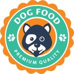 狗粮标签印章矢量图下载
