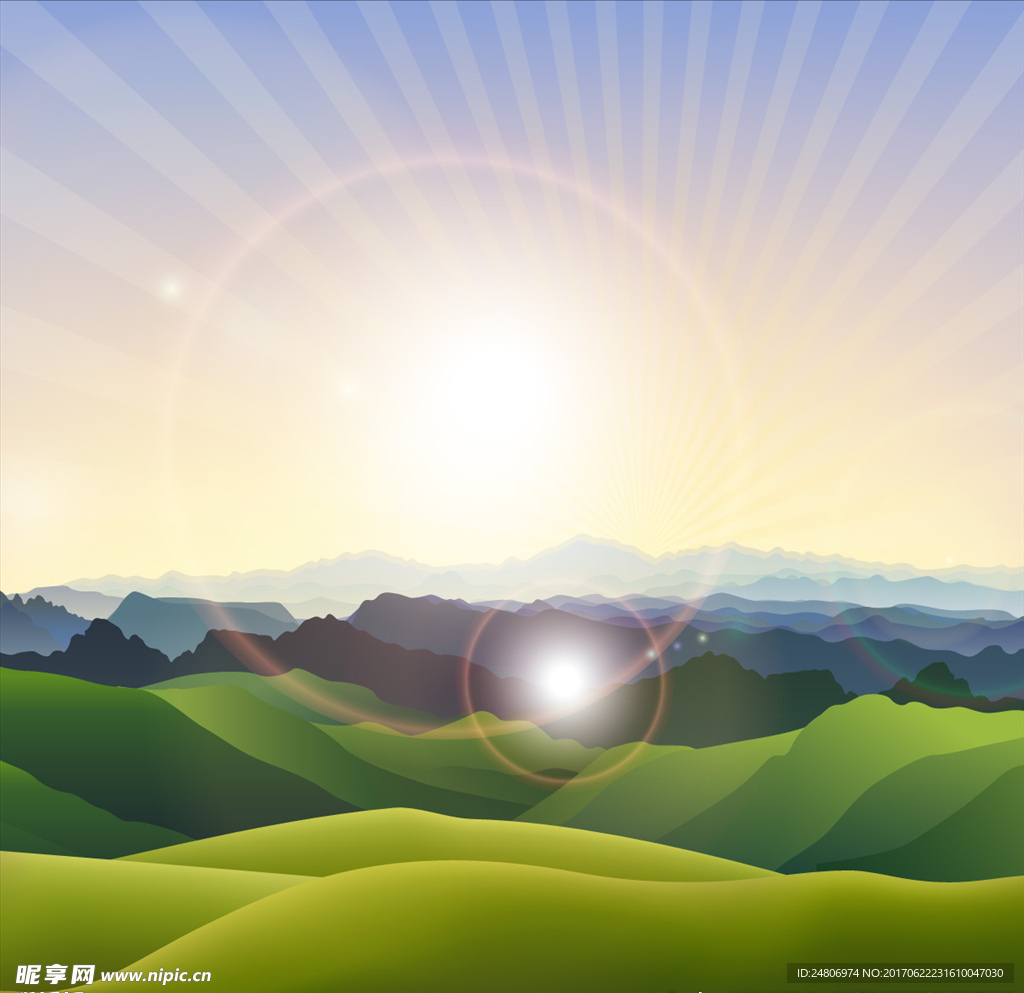 绿色背景矢量