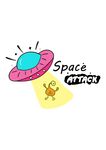卡通飞碟外星人矢量图下载