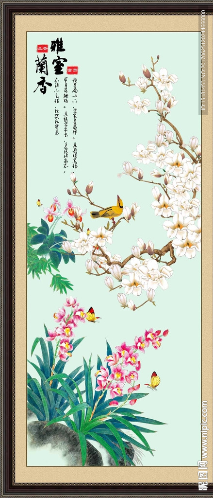 国画兰花
