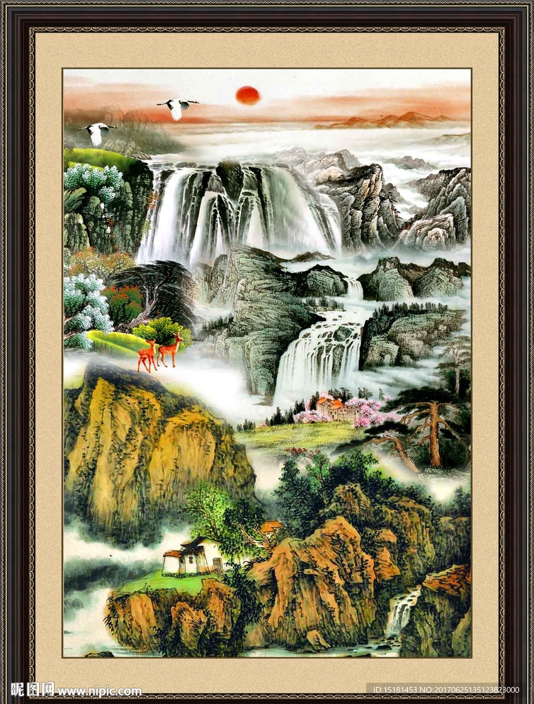 巨幅山水画