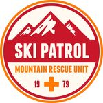 雪山滑雪印章邮戳矢量图下载