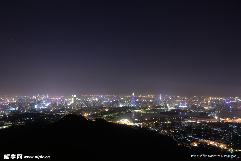 南京 紫金山 夜景