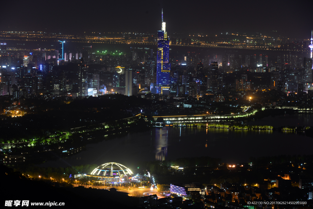 南京 紫金山 夜景