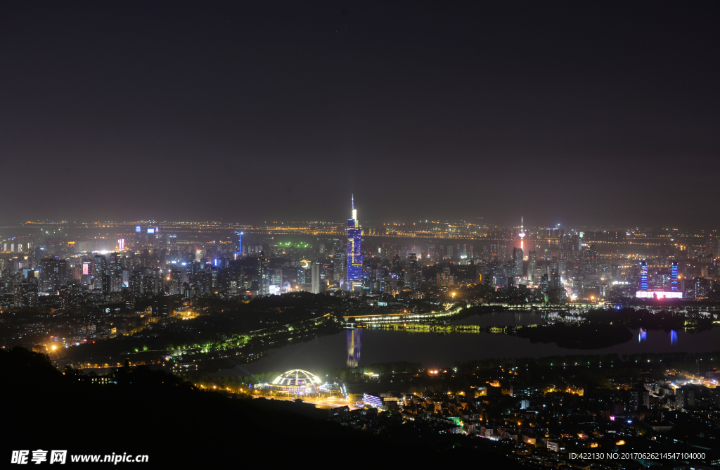 南京 紫金山 夜景