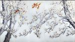 白玉兰冰晶画