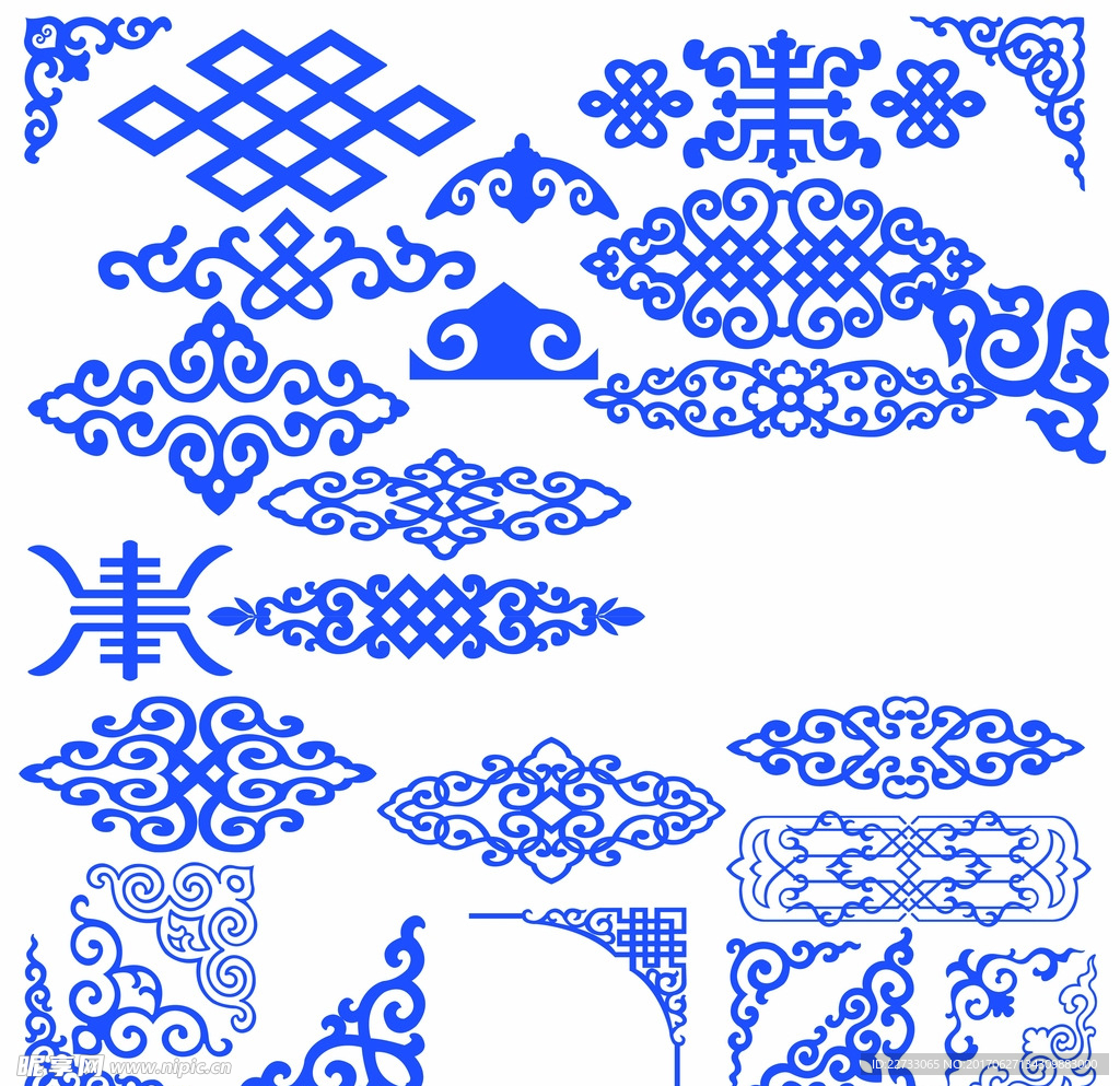蒙古花纹
