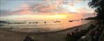 沙滩夕阳全景