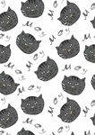 英文字母卡通猫组合背景图