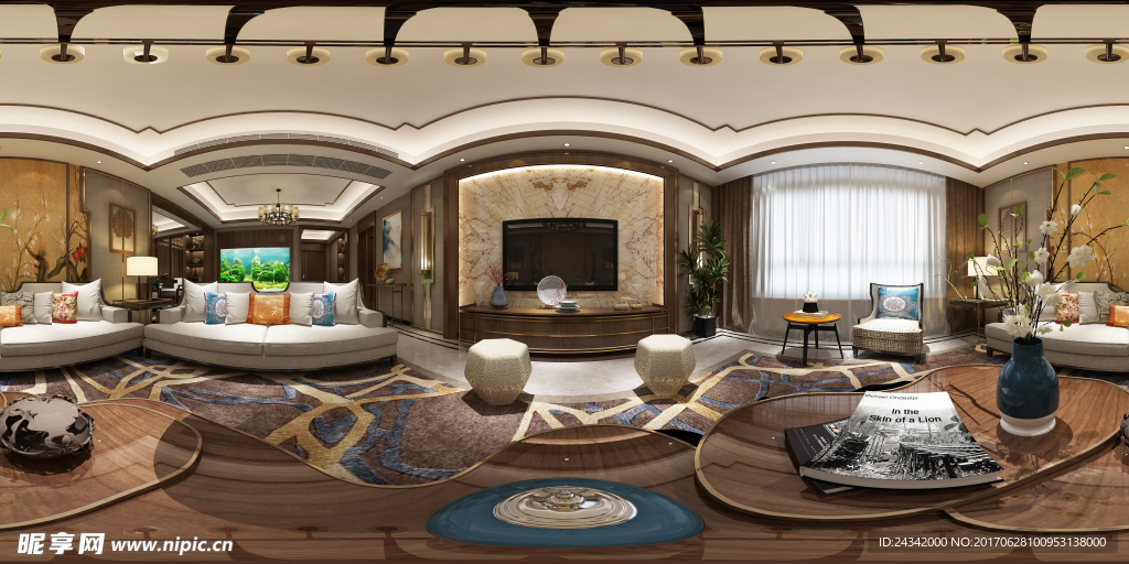 室内设计全景效果图