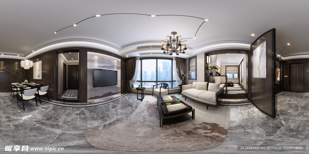 室内设计全景效果图