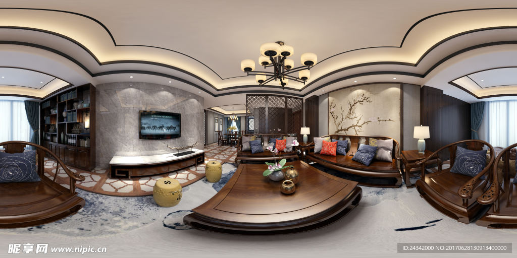 室内设计全景效果图